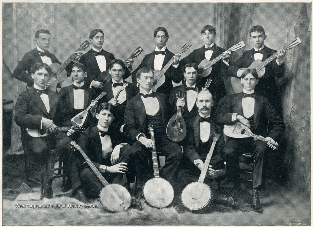 Banjo, Mandolin, and Guitar Club at West Virginia University in 1896