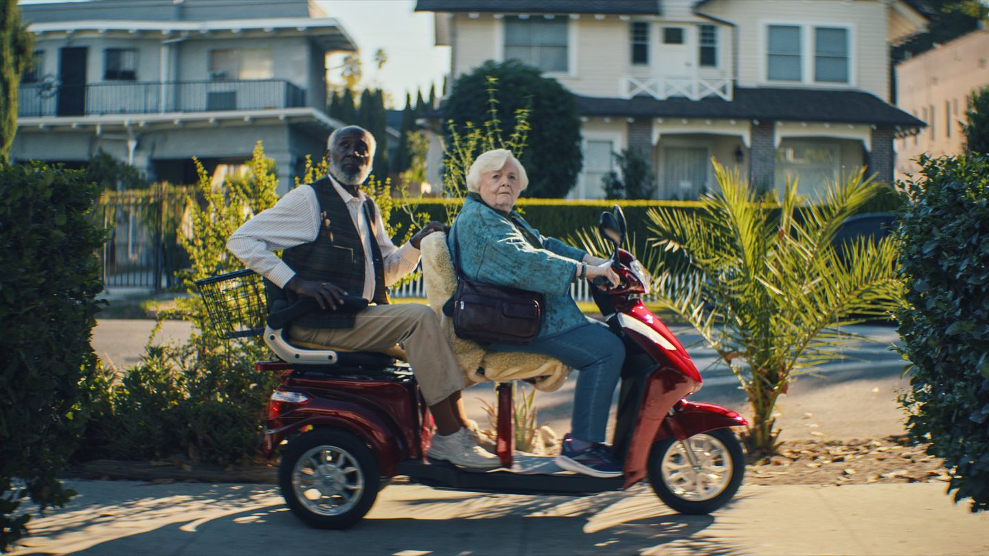 Richard Roundtree and June Squibb in "Thelma."