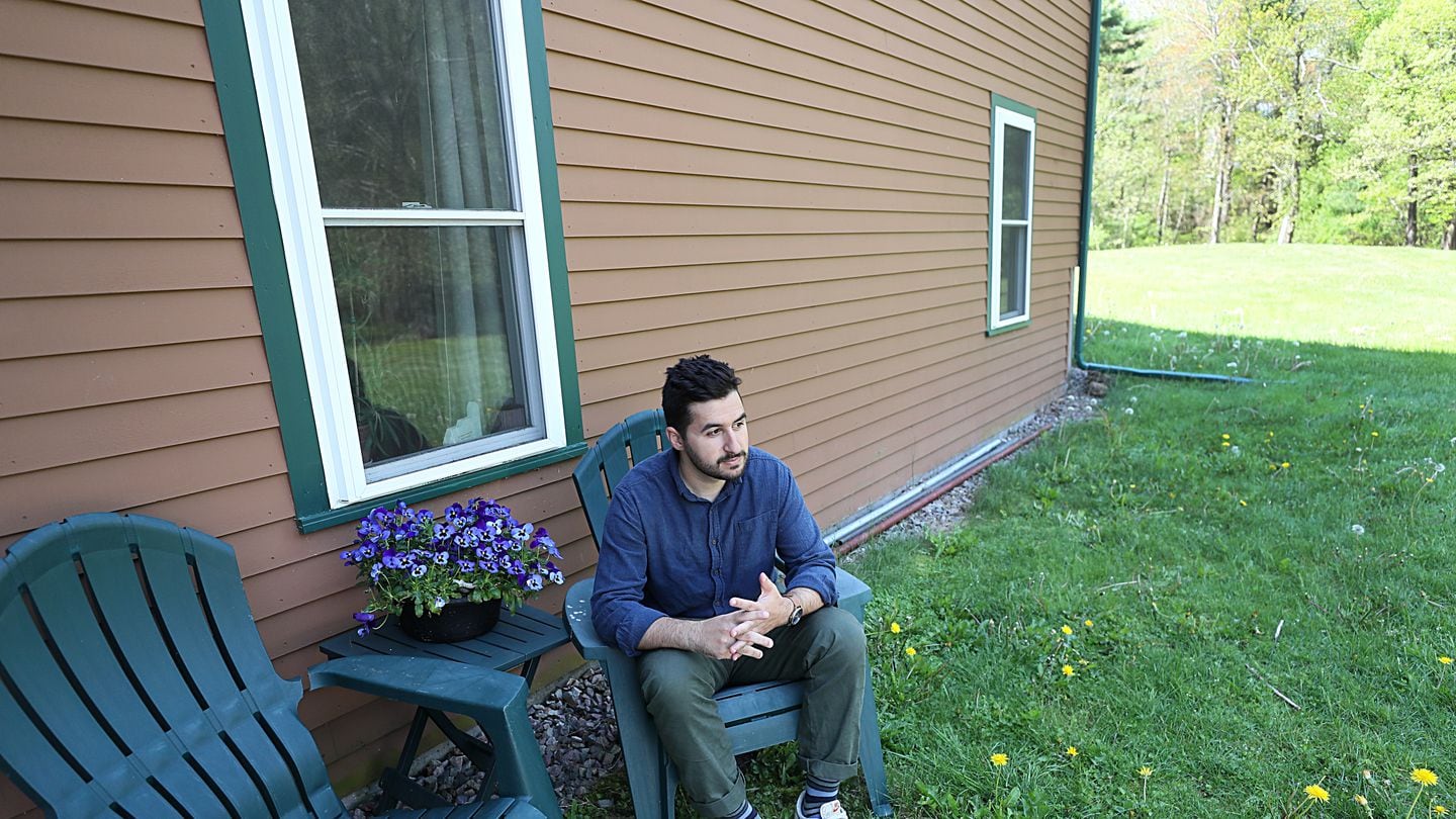 Cobi Frongillo is a 25-year-old town council member in Franklin who lives in a cottage in his parents' backyard — the only way he can afford to live in the suburban town, he says.
