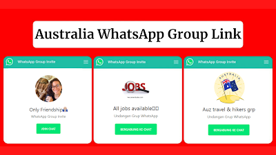 Australia Whatsapp Group Link