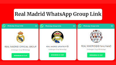 Real Madrid WhatsApp Groups