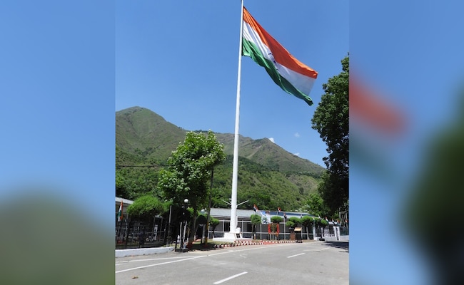 108-Foot Flagpole With Tricolour Mounted Near Line Of Control In J&K