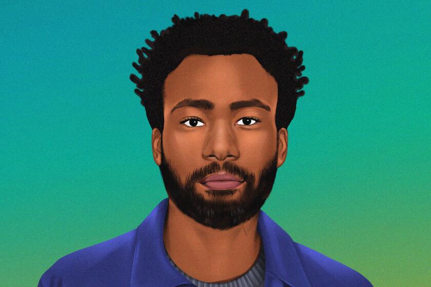 Whose Counting Donald Glover illustration Envelope 6-11-2024. Illustration by Natalia Agatte For The Times