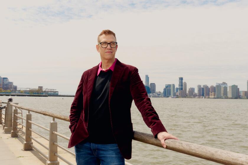 NEW YORK - APRIL 27, 2024: Only Murders in the Building writer/creator John Hoffman at Hudson River Park in New York on Saturday, April 27, 2024 (Evelyn Freja / For The Times)