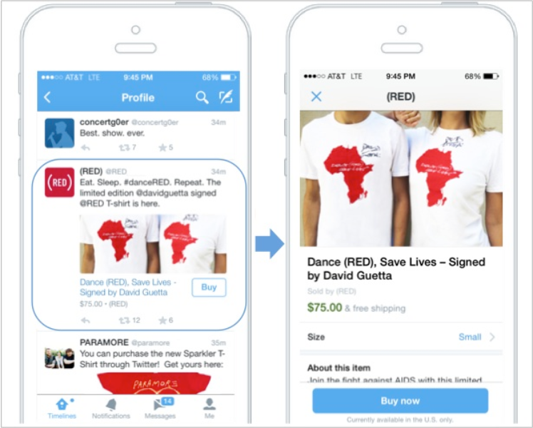 Testing a way for you to make purchases on Twitter