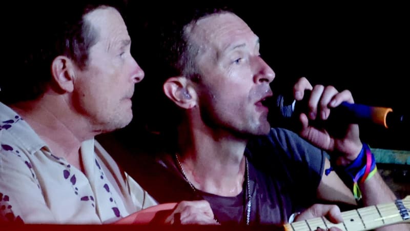 Michael J. Fox jako host koncertu Coldplay na festivalu Glastonbury 2024