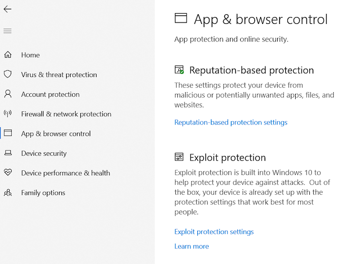 Microsoft Defender uses reputation-based detection to help it spot malware.