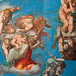 Michelangelo Buonarroti - Last Judgement (fragment, after restoration 1990-94)