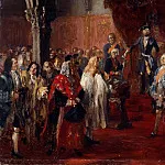 Адольф фон Менцель - Демонстрация верности силезского парламента Фридриху II в Бреслау (эскиз)