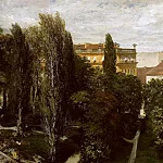 Адольф фон Менцель - Дворцовый сад принца Альбрехта