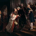 Макс Эмануэль Айнмиллер - Встреча Фридриха II с императорм Иосифом II в Нейсе в 1769 году