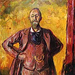 Эдвард Мунк - Портрет доктора Даниеля Якобсона, 1909