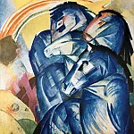 Эрнст Людвиг Кирхнер - Башня из синих лошадей (1913)