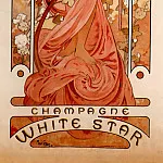 Альфонс Мария Муха - Реклама шампанского White Star