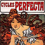 Альфонс Мария Муха - Реклама велосипедов марки PERFECTA