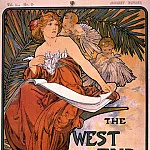 Альфонс Мария Муха - Обложка журнала WEST END REVIEW, 1898