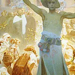 Альфонс Мария Муха - Введение славянской литургии, фрагмент (1912)