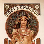 Альфонс Мария Муха - Реклама шампанского