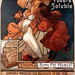 Альфонс Мария Муха - Реклама шоколада Ideal, 1897