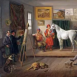 Фердинанд Георг Вальдмюллер - Мастерская художника в Мюнхене