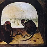 Pieter Brueghel The Elder - Two Chained Monkeys