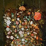 Bunch of Flowers in a Wooden Vase, Jan Brueghel the Younger