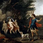 Actaeon, watches the bathing Artemis, Jan Brueghel the Younger