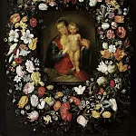 Virgin and Child in a flower garland, Jan Brueghel the Younger