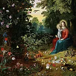 Madonna and Child in a Landscape, Jan Brueghel the Younger
