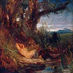 Теодор Ребениц - Фавн, спящий в камышах