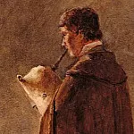 Иоганн Карл Шульц - Пиффераро с волынкой в коричневом плаще
