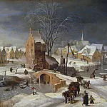 Jan Brueghel The Elder - Paisaje nevado (Atribuido a)