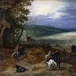 Jan Brueghel The Elder - The attack on travelers