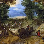 Forest Road with Travellers, Jan Brueghel The Elder