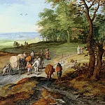 Returning from the market, Jan Brueghel The Elder