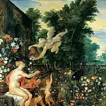 Jan Brueghel The Elder - Flora and Zephyr