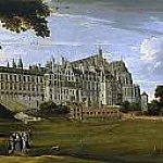 Jan Brueghel The Elder - El Palacio Real de Bruselas (Palacio de Coudenberg)
