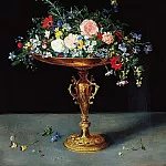 Jan Brueghel The Elder - Vase with Flowers