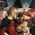 Madonna and Child with two angels, Alessandro Botticelli
