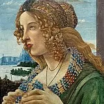 Сандро Боттичелли - Аллегорический портрет женщины (Симонетта Веспуччи?) (мастерская)