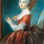 Élisabeth Louise Vigée Le Brun - Portrait of a girl with a harp