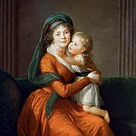 Élisabeth Louise Vigée Le Brun - Portrait of princess Alexandra Golitsyna and her son Piotr
