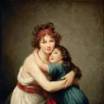 Élisabeth Louise Vigée Le Brun - Self portrait with her daughter Julie