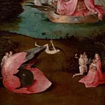 Hieronymus Bosch - The Last Judgement, left wing - Paradise