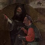 Hieronymus Bosch - Saint Wilgefortis Triptych - Monk and Soldier