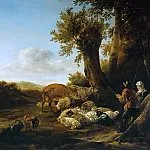 The shepherds with herd, Nicolaes (Claes Pietersz.) Berchem