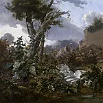 Italian landscape with riders, Nicolaes (Claes Pietersz.) Berchem