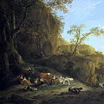 An Italianate landscape with shepherds, Nicolaes (Claes Pietersz.) Berchem