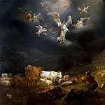 Annunciation to the shepherds, Nicolaes (Claes Pietersz.) Berchem