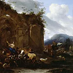 A Farrier and Peasants near Roman Ruins, Nicolaes (Claes Pietersz.) Berchem